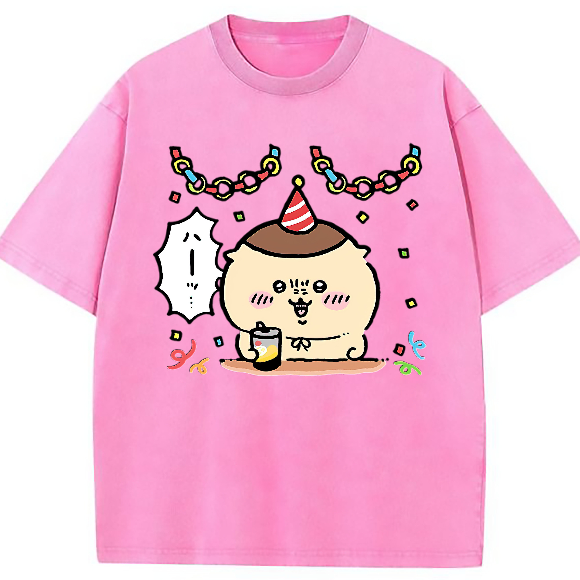 （画像用） ちいかわ くりまんじゅう Chii-kawa kuri manjū 綿100% ヴィンテージ風 半袖Tシャツ（フロントプリント）